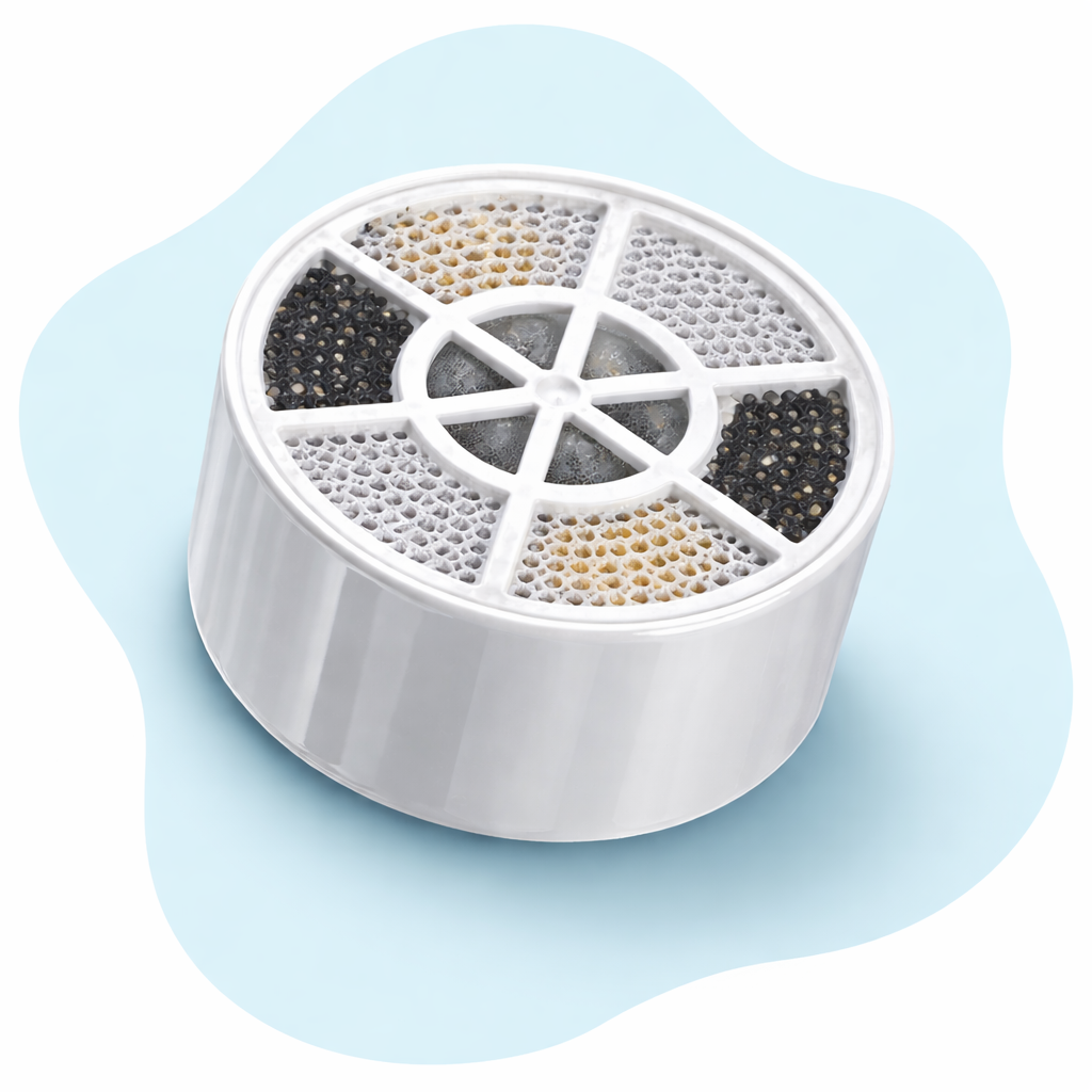 + FREE Replacement Filter Cartridge (Reduces Chlorine And Water Irritants)